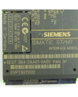Simatic S7 IF964-DP Schnittstellenmodul 6ES7 964-2AA01-0AB0 REM