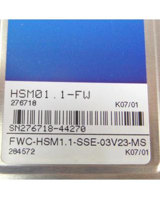 Indramat Speicher Modul HSM01.1-FW FWC-HSM1.1-SSE-03V23-MS GEB