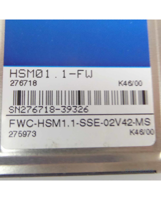 Indramat Speicher Modul HSM01.1-FW FWC-HSM1.1-SSE-02V42-MS GEB