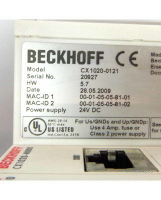 Beckhoff CPU-Grundmodul CX1020-0121 GEB