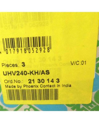 Phoenix Contact Hochstromverbinder UHV240-KH/AS 2130143 (3Stk.) OVP