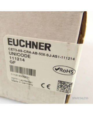 Euchner Sicherheitsschalter CET3-AS-CRA-AB-50X-SJ-AS1-111214 111214 GF SIE