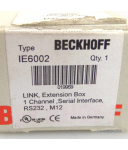 Beckhoff 1-Kanal serielle Schnittstelle IE6002 OVP