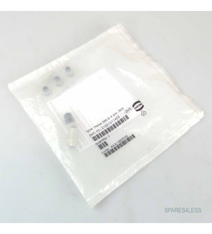Harting Steckverbinder Harax M8-S 4 pol. Stift 21021511405 OVP