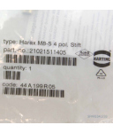 Harting Steckverbinder Harax M8-S 4 pol. Stift 21021511405 OVP
