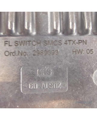 Phoenix Contact Ethernet Switch FL SWITCH SMCS 4TX-PN 2989093 OVP