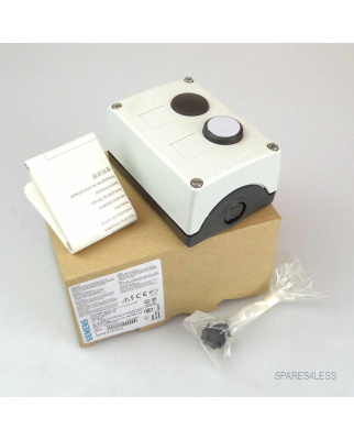 Siemens AS-Interface Gehäuse 3SF5 812-0AZ weiß/schwarz eine Drucktaste OVP