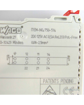 WAGO Digital Ausgangsklemme 750-514 OVP