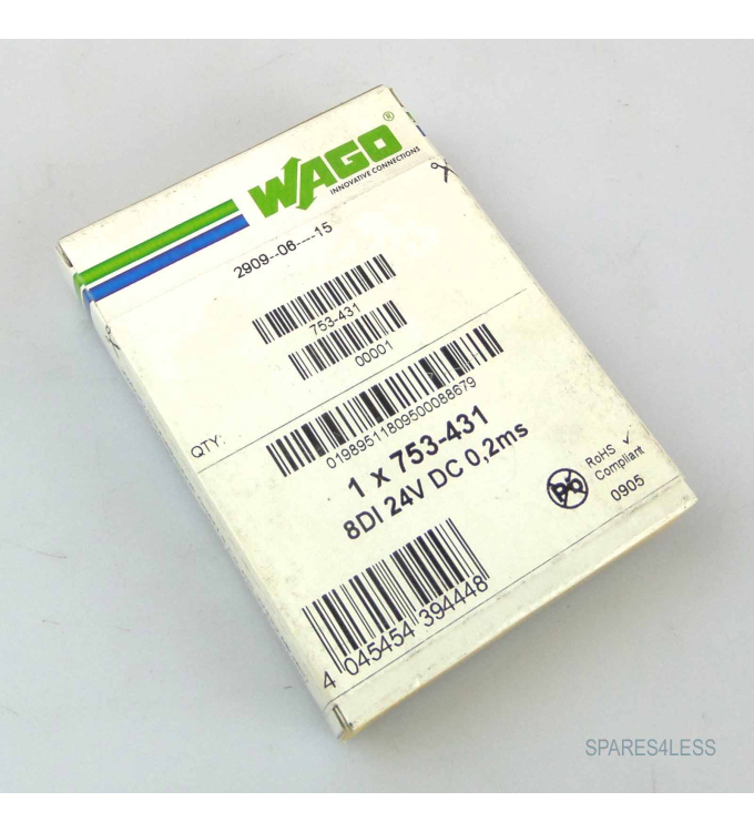 WAGO Digital Eingangsklemme 753-431 SIE