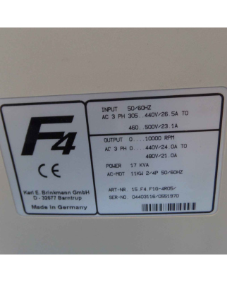 KEB Frequenzumrichter Combivert 15.F4.F1G-4R05 11kW #K2 GEB