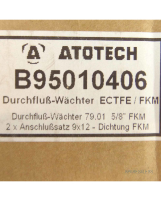 ATOTECH Durchfluss-Wächter ECTFE/FKM B95010406 OVP
