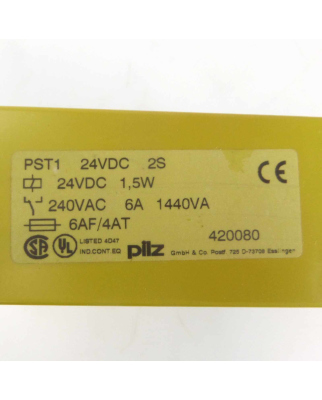 Pilz Sicherheitsrelais PST1 24VDC 2S 420080 GEB