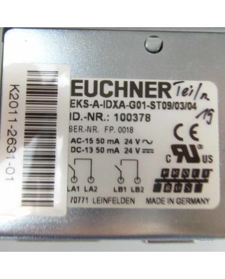 Euchner Electronic-Key-System EKS-A-IDXA-G01-ST09/03/04 100378 GEB
