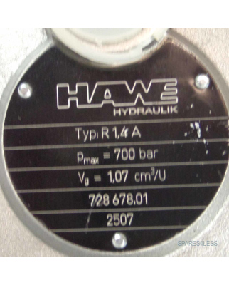 HAWE Radialkolbenpumpe R1,4A 2507 NOV