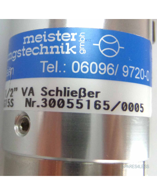 Meister Strömungstechnik Strömungswächter RVO/U-2/8 G1/2" VA Schließer 03XE2008XG15S NOV