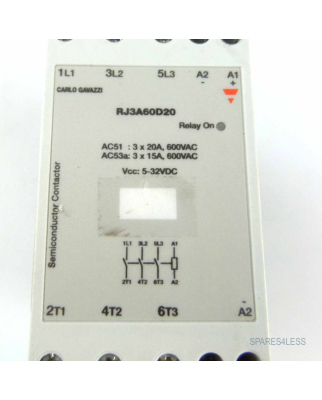 Carlo Gavazzi Halbleiterrelais RJ3A60D20 GEB