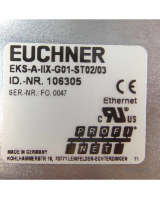 Euchner Electronic-Key-System EKS-A-IIX-G01-ST02/03 106305 NOV