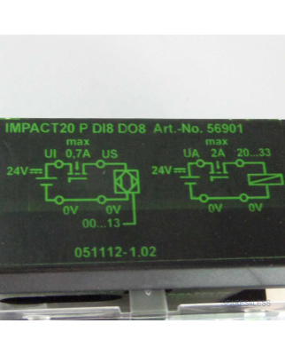 MURR Elektronik Impact20 PROFIBUS digitales Ein-/Ausgangmodul 56901 OVP