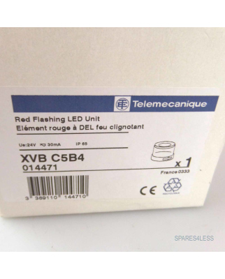 Telemecanique Red Flashing LED Unit XVBC5B4 014471 OVP