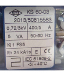 RITZ Stromwandler KS 60-03 0,72/3kV 400/5A NOV