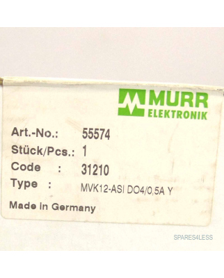 Murr elektronik Busmodul MVK12-ASI DO4/0,5A Y 55574 SIE