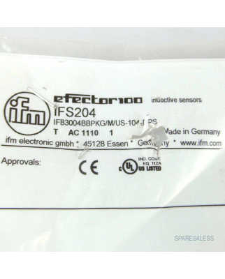 ifm efector induktiver Sensor IFS204 IFB3004BBPKG/M/US-104-DPS OVP