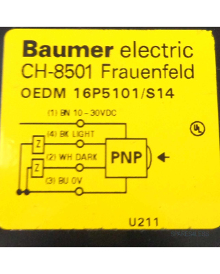 Baumer electric Emfänger f. Lichtschranke OEDM16P5101/S14 NOV