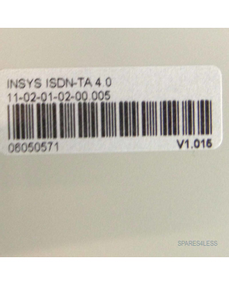 INSYS Industriemodem ISDN-TA 4.0 11-02-01-02-00.005 06050571 OVP