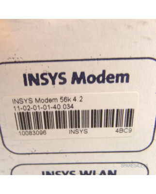 INSYS Industriemodem 56k 4.2 11-02-01-01-40.034 10083096 OVP