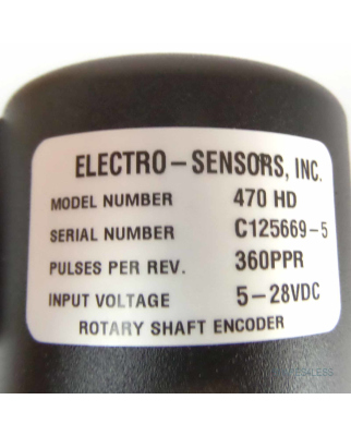 Electro-Sensors Rotary Shaft Encoder 470 HD OVP