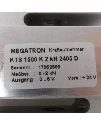 Megatron Kraftaufnehmer KTS 1500 K 2 kN 2405 D 2kN NOV