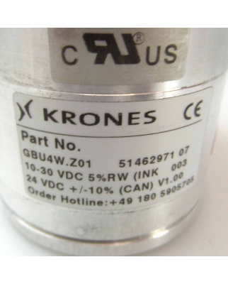 Krones Absolut- und Inkrementalgeber GBU4W.Z01 5146297107 #K3 OVP