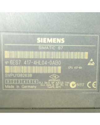 1 Paar Siemens Simatic S7-400H 6ES7 417-4HL04-0AB0 V4.0.6...
