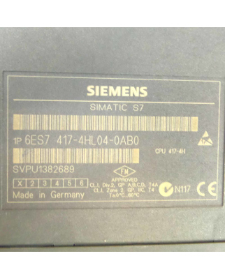 1 Paar Siemens Simatic S7-400H 6ES7 417-4HL04-0AB0 V4.0.6 GEB