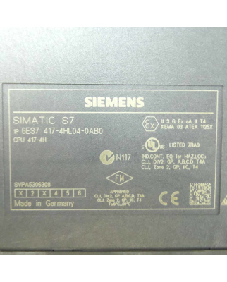 1 Paar Siemens Simatic S7-400H 6ES7 417-4HL04-0AB0...