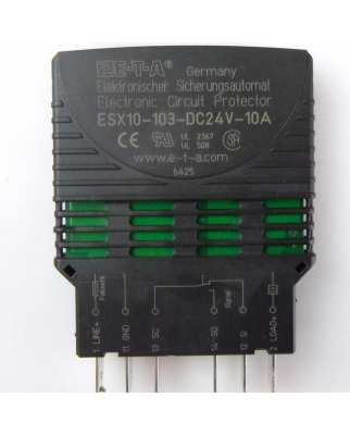 E-T-A Elektronischer Sicherungsautomat ESX10-103-DC24V-10A (4Stk.) OVP