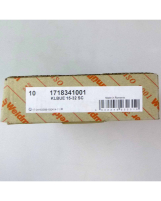 Weidmüller Klemmbügel KLBUE 15-32 SC 1718341001 (10Stk.) OVP