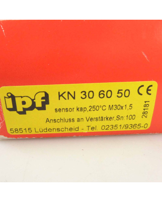 ipf electronic Kapazitiv Sensor KN306050 OVP