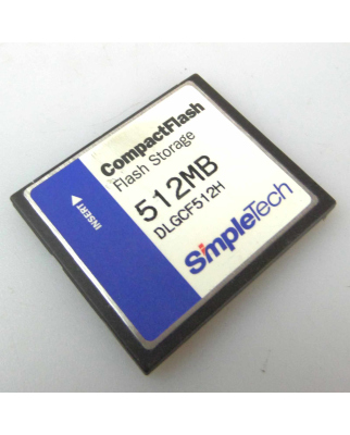 SimpleTech Compact Flash Card 512MB DLGCF512H GEB