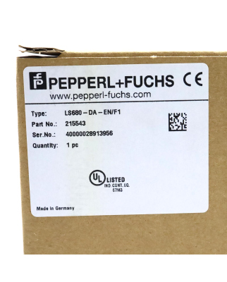 Pepperl+Fuchs Datenlichtschranke LS680-DA-EN/F1 215543 OVP