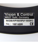 Vision & Control Ringbeleuchtung RK5268-R/ PF500/SPS/F100/EM12 OVP