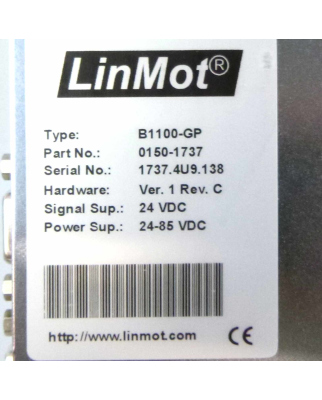LinMot Servo Controller B1100-GP 0150-1737 OVP