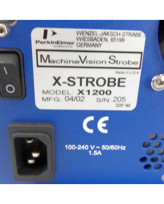 Perkin Elmer Machine Vision Strobe X-Strobe X1200 GEB