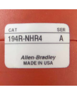 Allen Bradley Trennschalter 194R-NHR4 Ser.A OVP
