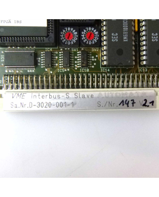 Automata VME Interbus-S Slave IBS-SLV D-3020-001-1 GEB