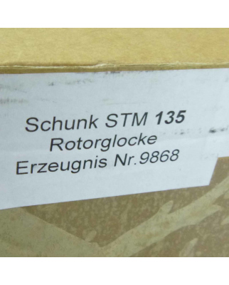 Schunk Rotorglocke STM 135 9868 OVP