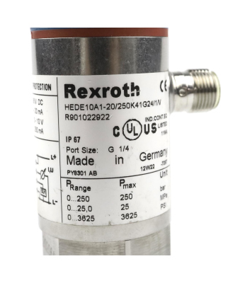 Rexroth Druckschalter HEDE10A1-20/250K41G24/1/V GEB