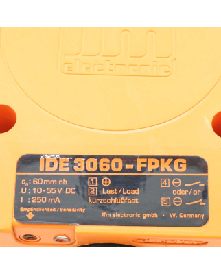 ifm efector induktiver Sensor ID5005 IDE3060-FPKG GEB