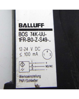 Balluff Optosensor BOS 74K-UU-1FR-B0-Z-S49 GEB