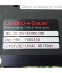 Lenord+Bauer Positioniercontroller GEL 8310BAE0000000 / 8910.0202 GEB